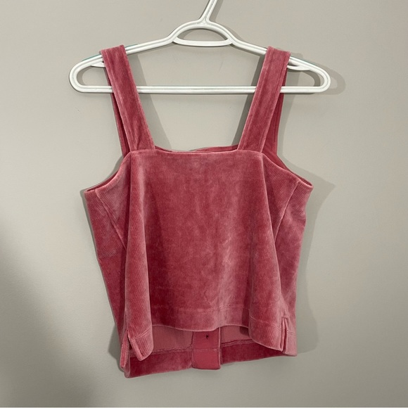 Texture & Thread By Madewell Velour Corduroy Button-Front Tank Top Size XS - Picture 5 of 6